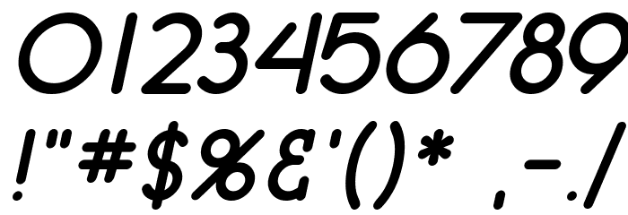 SF Orson Casual Heavy Oblique フォント その他の文字