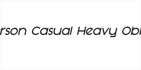 SF Orson Casual Heavy Oblique Logo
