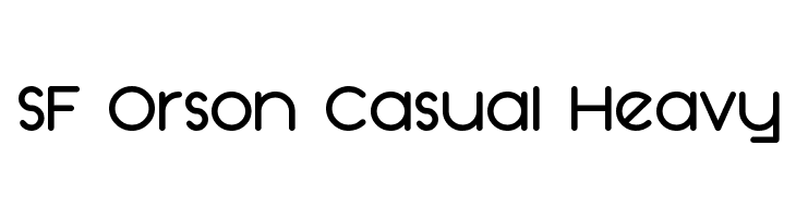 SF Orson Casual Heavy Font