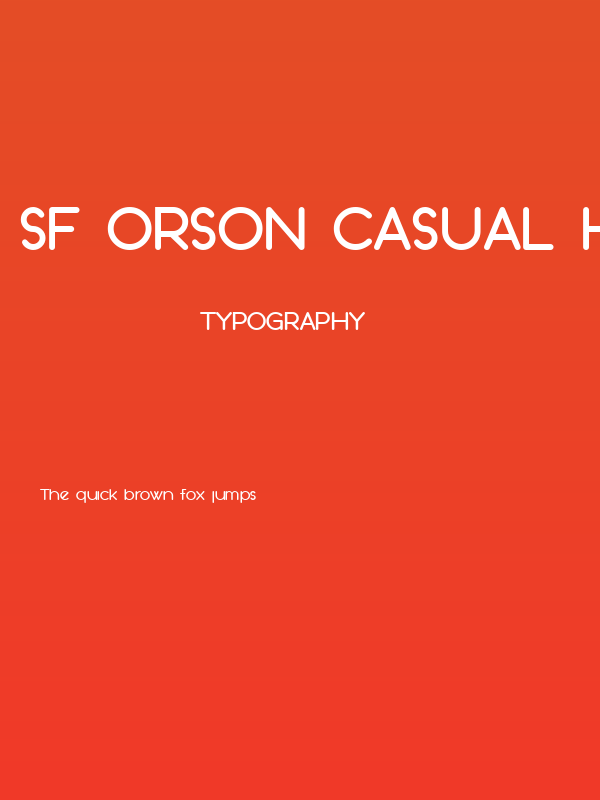 SF Orson Casual Heavy Poster