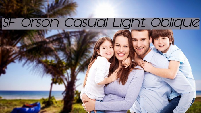 SF Orson Casual Light Oblique Font examples