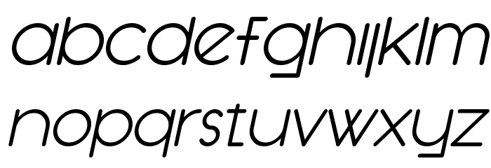 SF Orson Casual Light Oblique Font LOWERCASE