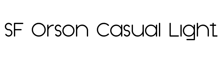 SF Orson Casual Light Font