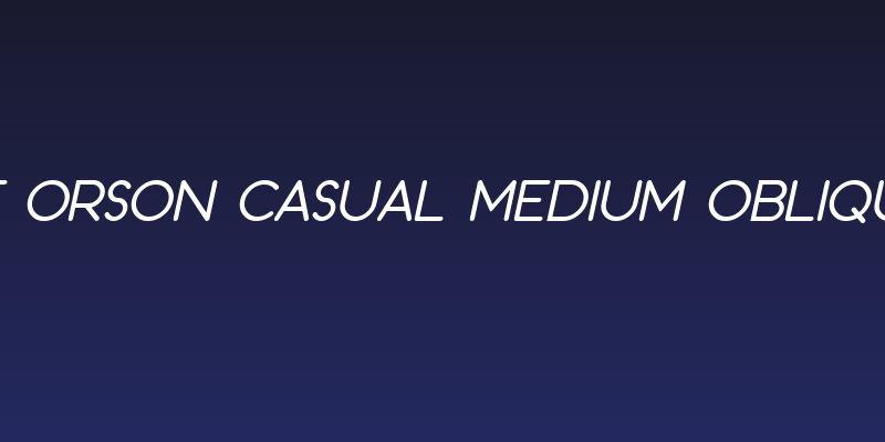SF Orson Casual Medium Oblique Social Header