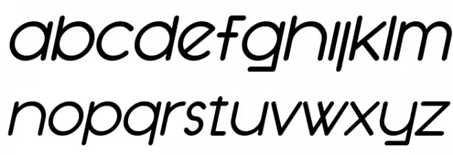 SF Orson Casual Medium Oblique Schriftart Kleinbuchstaben