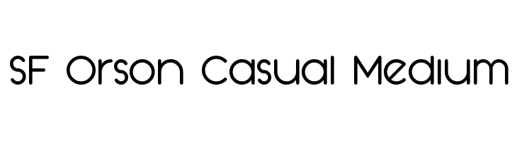 SF Orson Casual Medium Font