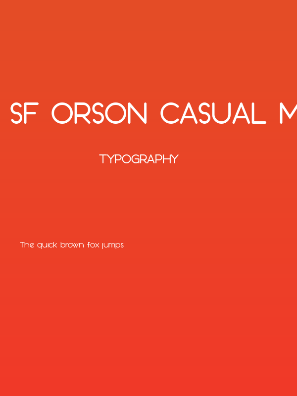 SF Orson Casual Medium Poster