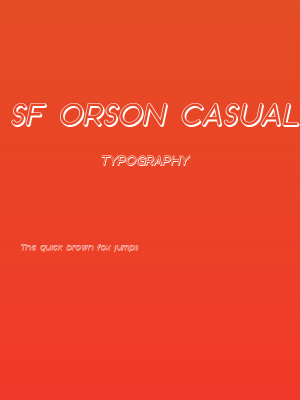 SF Orson Casual Shaded Oblique Poster