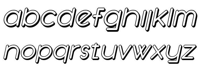 SF Orson Casual Shaded Oblique Шрифта строчной