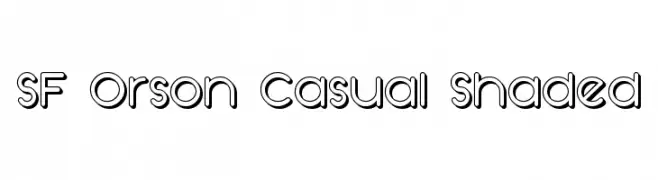 SF Orson Casual Shaded  Скачать бесплатные шрифты