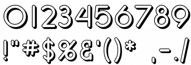 SF Orson Casual Shaded Font OTHER CHARS