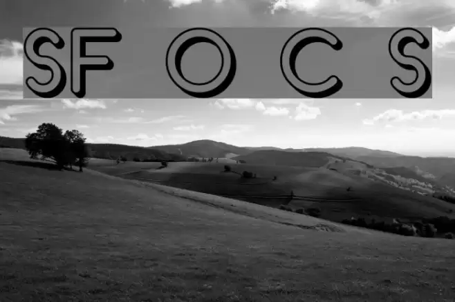 SF Orson Casual Shaded Font examples