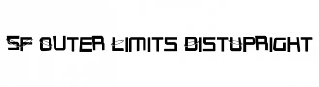 SF Outer Limits DistUpright  नि: शुल्क फ़ॉन्ट्स डाउनलोड