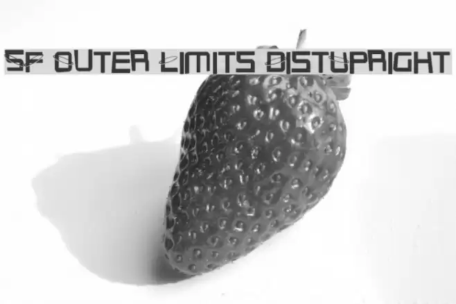 SF Outer Limits DistUpright フォント examples