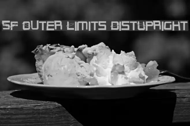 SF Outer Limits DistUpright フォント examples