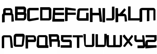 SF Outer Limits DistUpright フォント 小文字