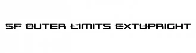 SF Outer Limits ExtUpright  नि: शुल्क फ़ॉन्ट्स डाउनलोड