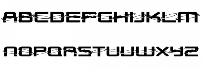 SF Outer Limits ExtUpright フォント 大文字