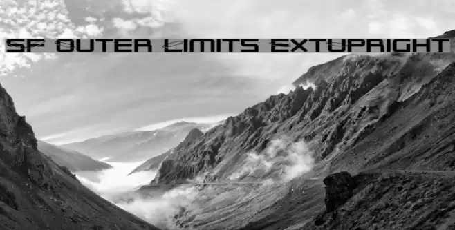 SF Outer Limits ExtUpright Font examples