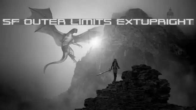 SF Outer Limits ExtUpright Font examples