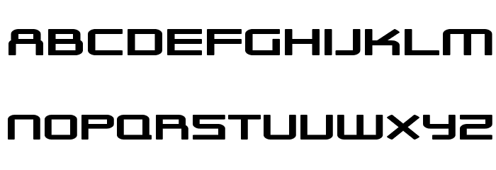 SF Outer Limits ExtUpright Font LOWERCASE