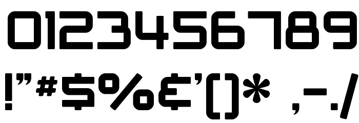 SF Outer Limits Upright Font OTHER CHARS
