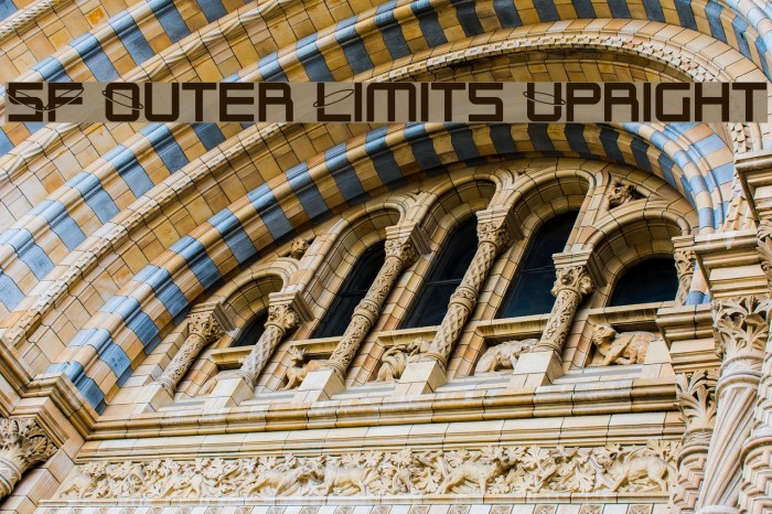 SF Outer Limits Upright Font examples