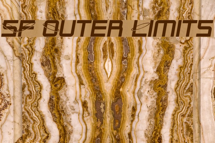 SF Outer Limits Font examples