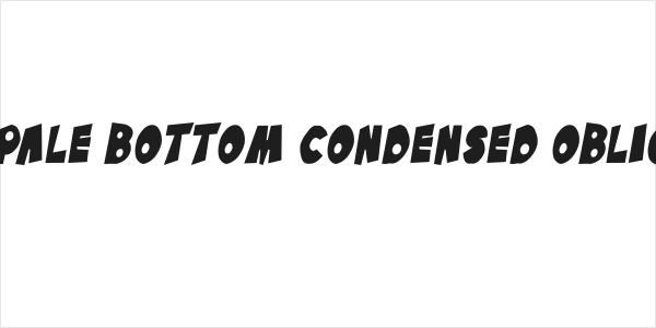 SF Pale Bottom Condensed Oblique Logo