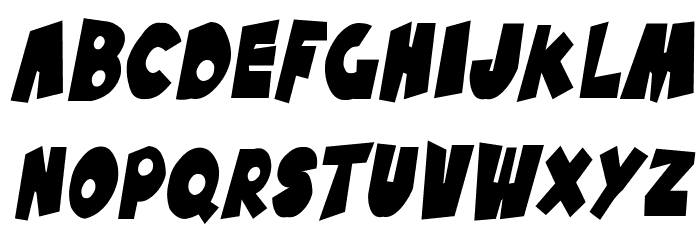 SF Pale Bottom Condensed Oblique Font LOWERCASE