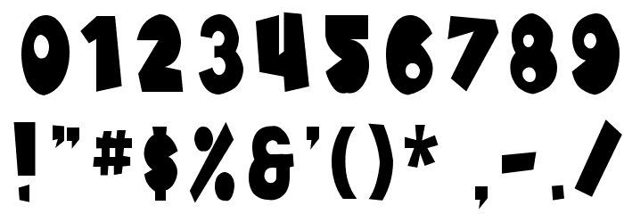 SF Pale Bottom Condensed Font OTHER CHARS