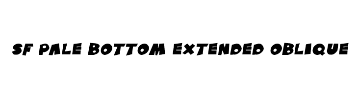 SF Pale Bottom Extended Oblique Font