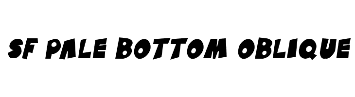 SF Pale Bottom Oblique  Скачать бесплатные шрифты