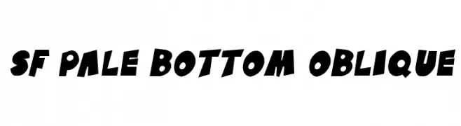 SF Pale Bottom Oblique  font caratteri gratis