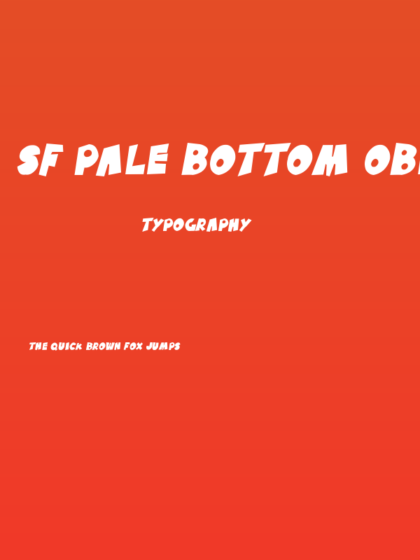 SF Pale Bottom Oblique Poster