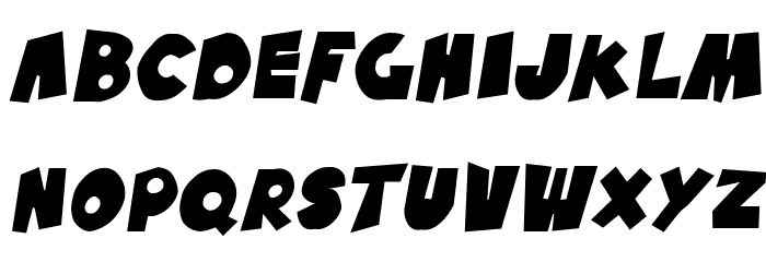 SF Pale Bottom Oblique Font LOWERCASE