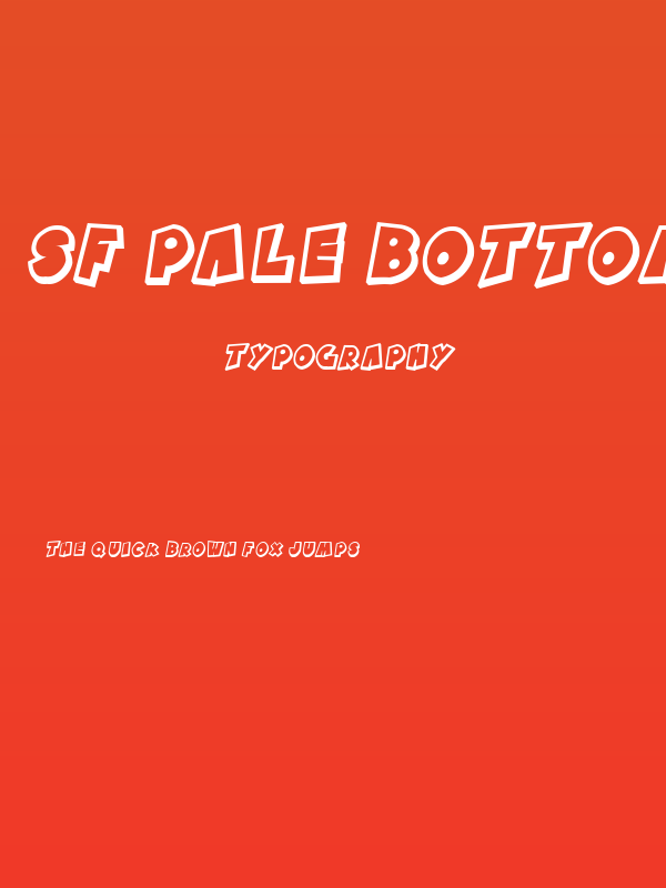 SF Pale Bottom Shaded Oblique Poster