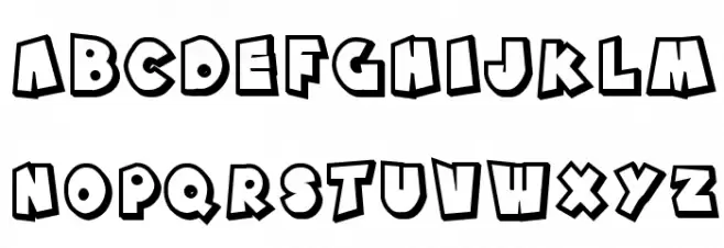 SF Pale Bottom Shaded Шрифта ВЕРХНИЙ