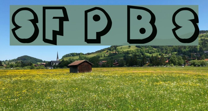 SF Pale Bottom Shaded Font examples