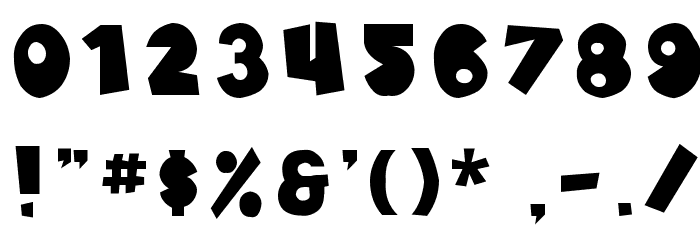 SF Pale Bottom Font OTHER CHARS