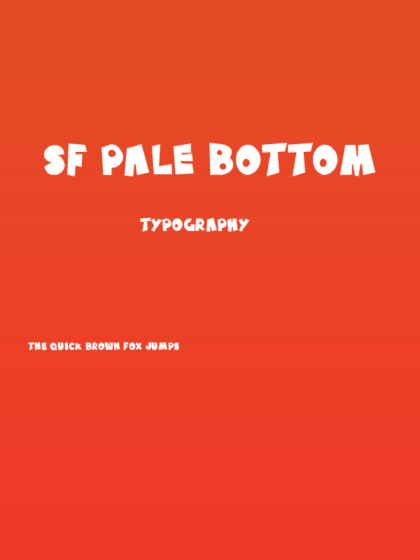 SF Pale Bottom Poster