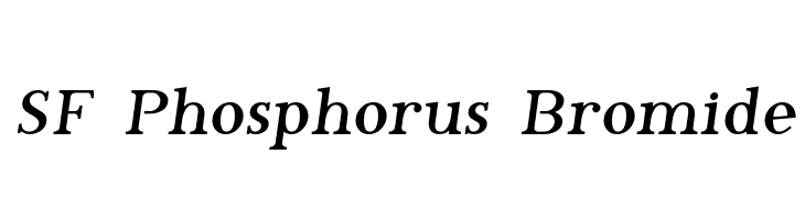 SF Phosphorus Bromide Font