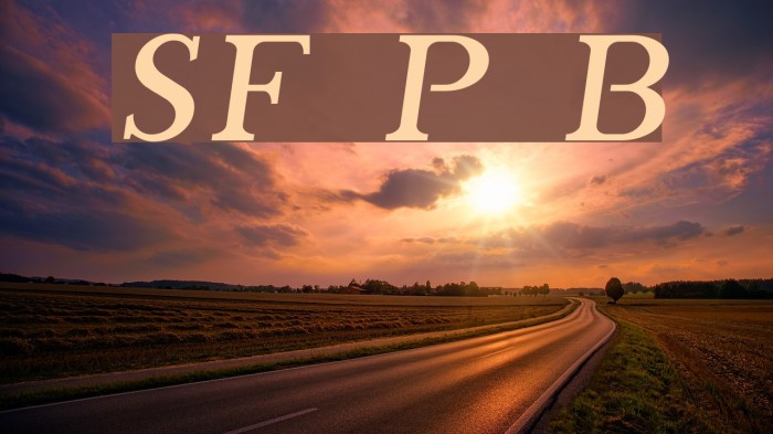 SF Phosphorus Bromide Font examples