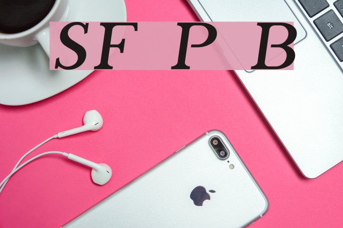 SF Phosphorus Bromide Font examples