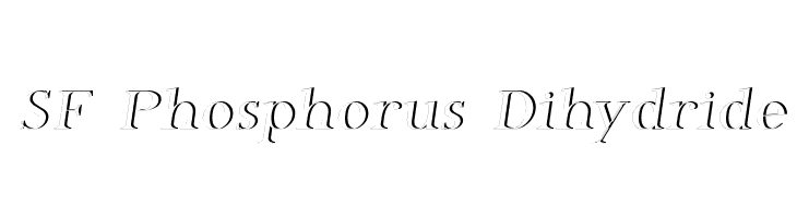 SF Phosphorus Dihydride Font