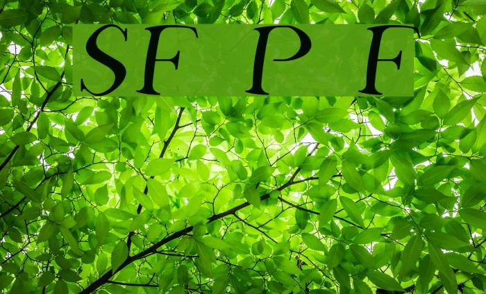 SF Phosphorus Fluoride Font examples