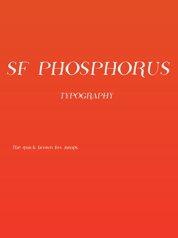 SF Phosphorus Fluoride Poster