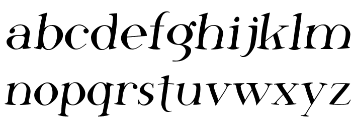 SF Phosphorus Fluoride Font LOWERCASE