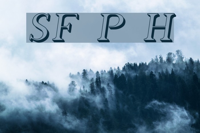SF Phosphorus Hydride Font examples