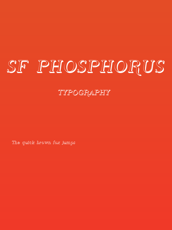 SF Phosphorus Hydride Poster